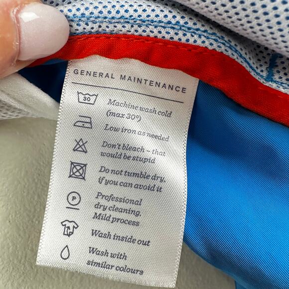 Spoke Men's Swim Trunks Shorts Mesh Lined Cobalt Blue Men's 31 Build A Beach - Picture 13 of 16